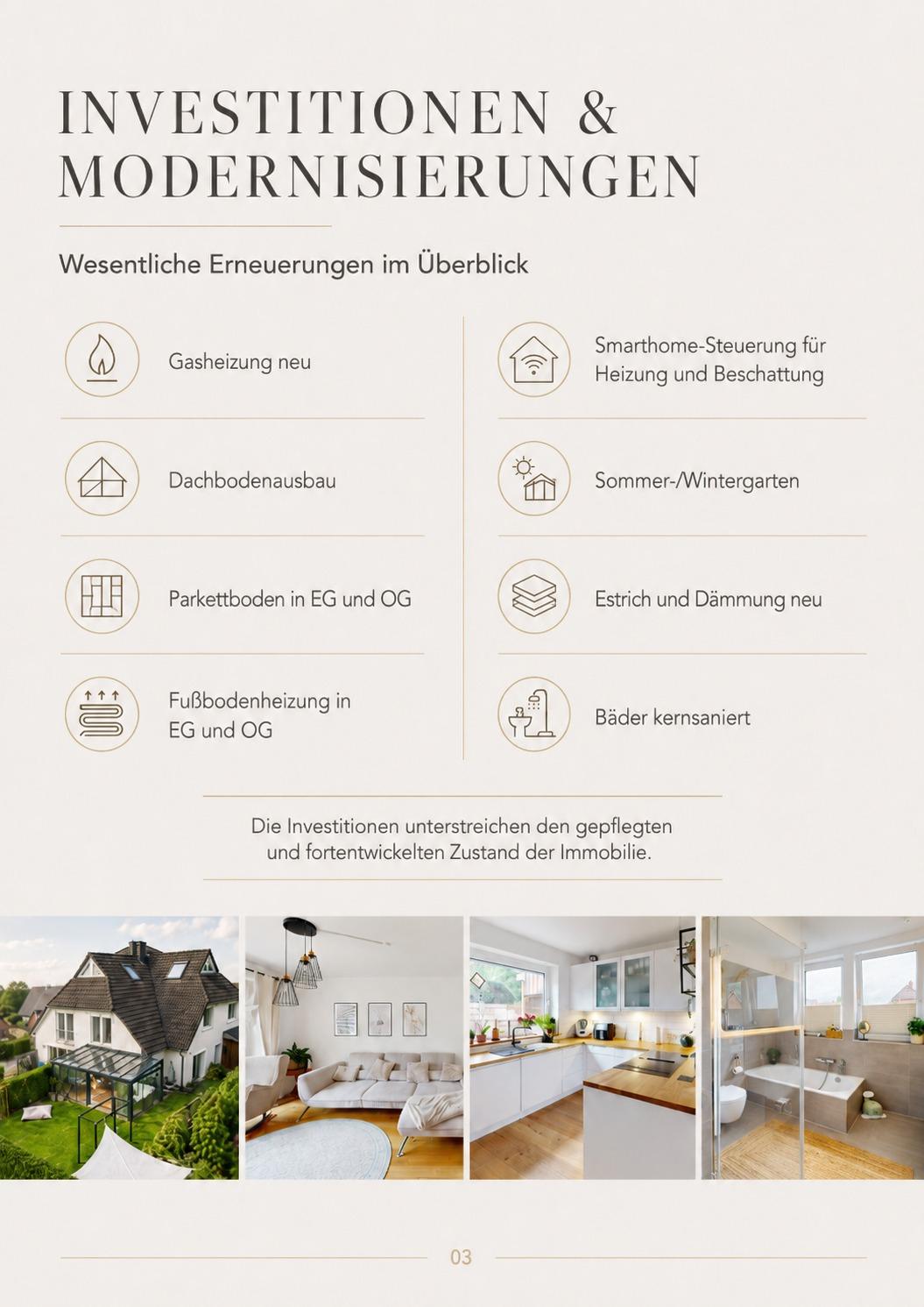 Exposé-Seite 03: Investitionen & Modernisierungen